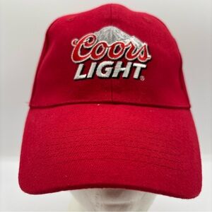 Coors Light Acme Merch Red Adjustable Hat OSFM Vintage Americana/Retro Beer Styl